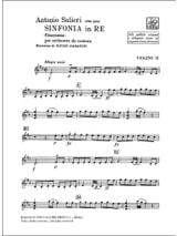Sinfonia in re per orch. da camera Venezia - set parti - SALIERI